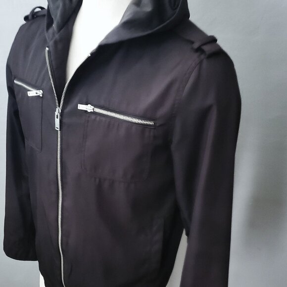 GUESS Zip Front Jacket/ Waist Length Weatherproof Bomber Style/ Size M - Picture 2 of 7